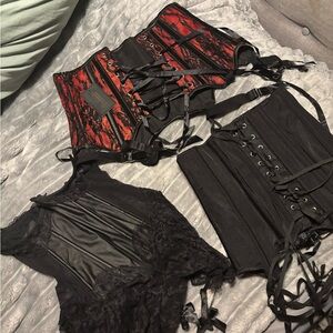 Dreamgirl Black Lace Corset